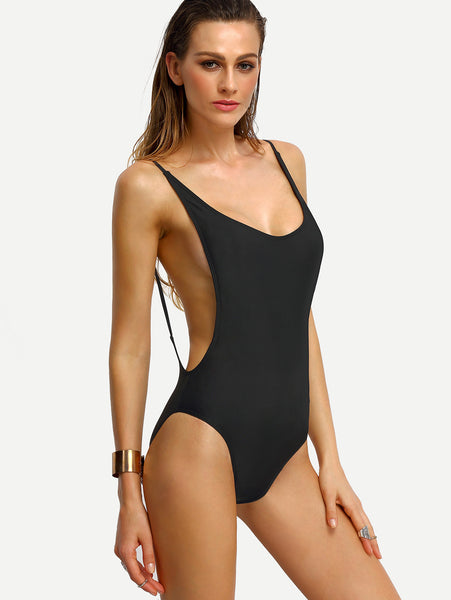 Backless One-Piece Swimwear